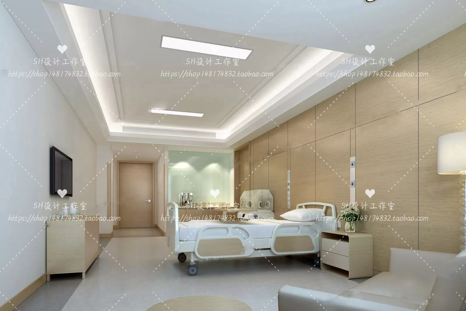 HOSPITAL 3D SCENES – VRAY RENDER – 029