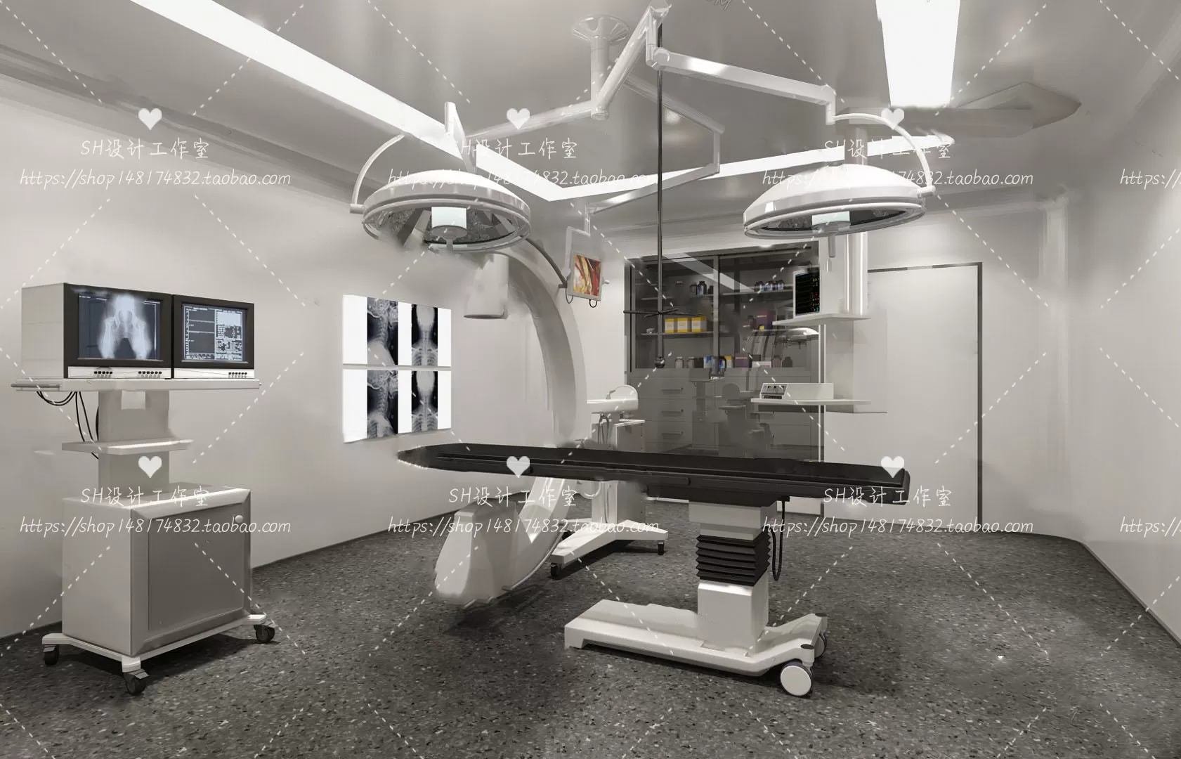 HOSPITAL 3D SCENES – VRAY RENDER – 033