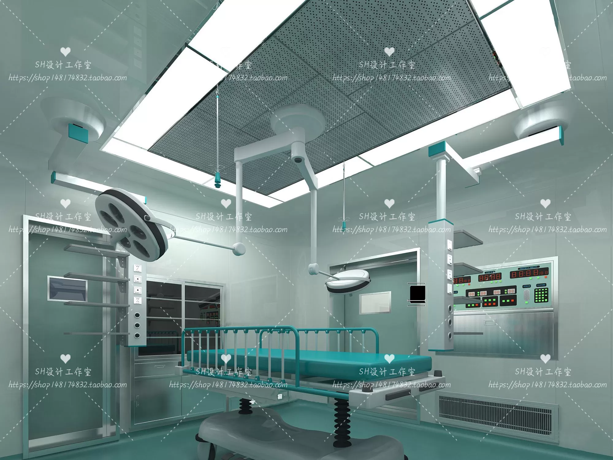 HOSPITAL 3D SCENES – VRAY RENDER – 034