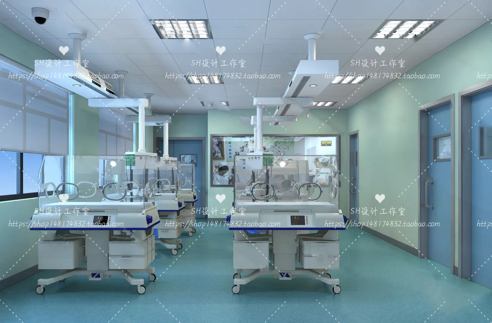 HOSPITAL 3D SCENES – VRAY RENDER – 037