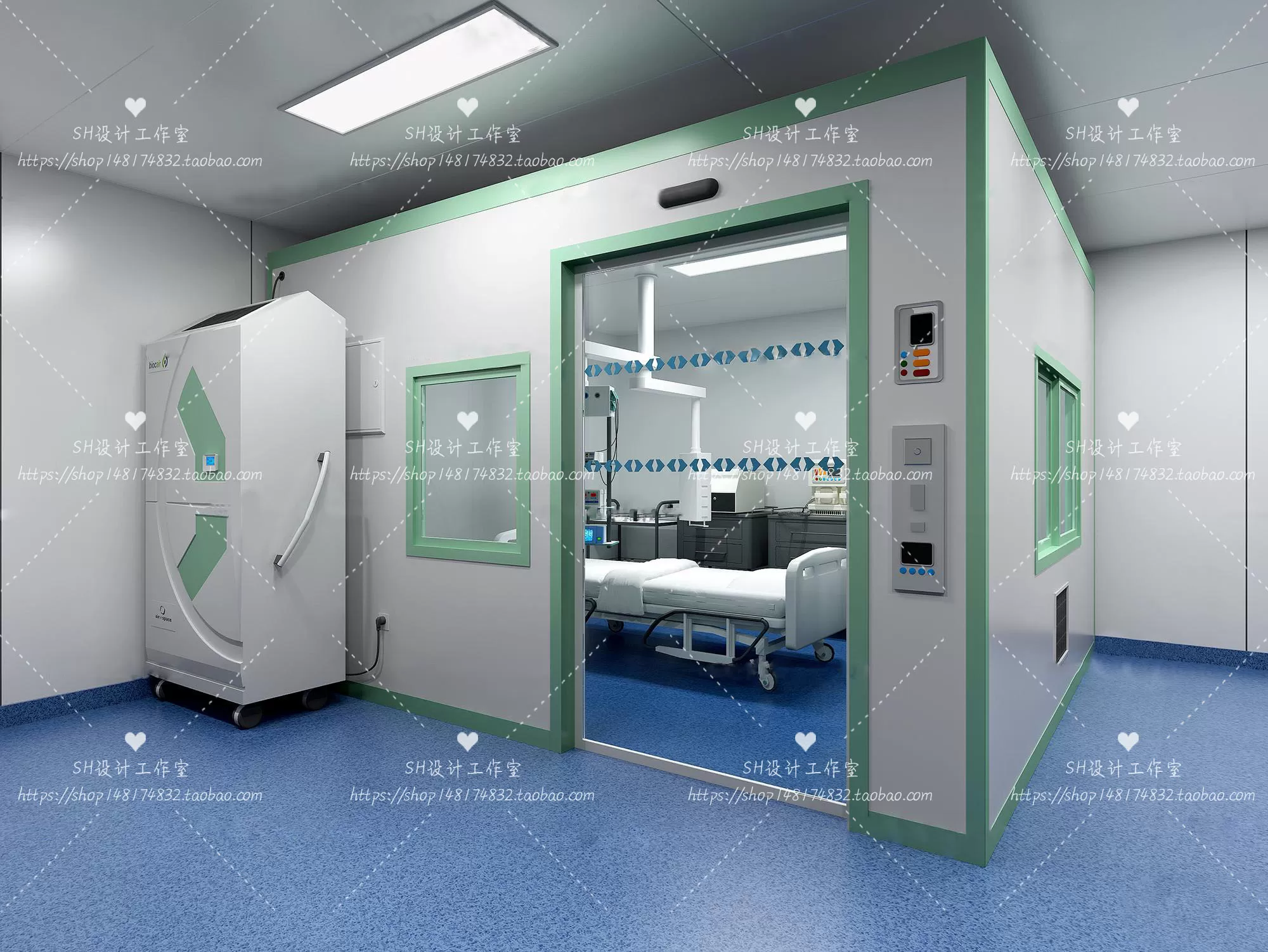 HOSPITAL 3D SCENES – VRAY RENDER – 038