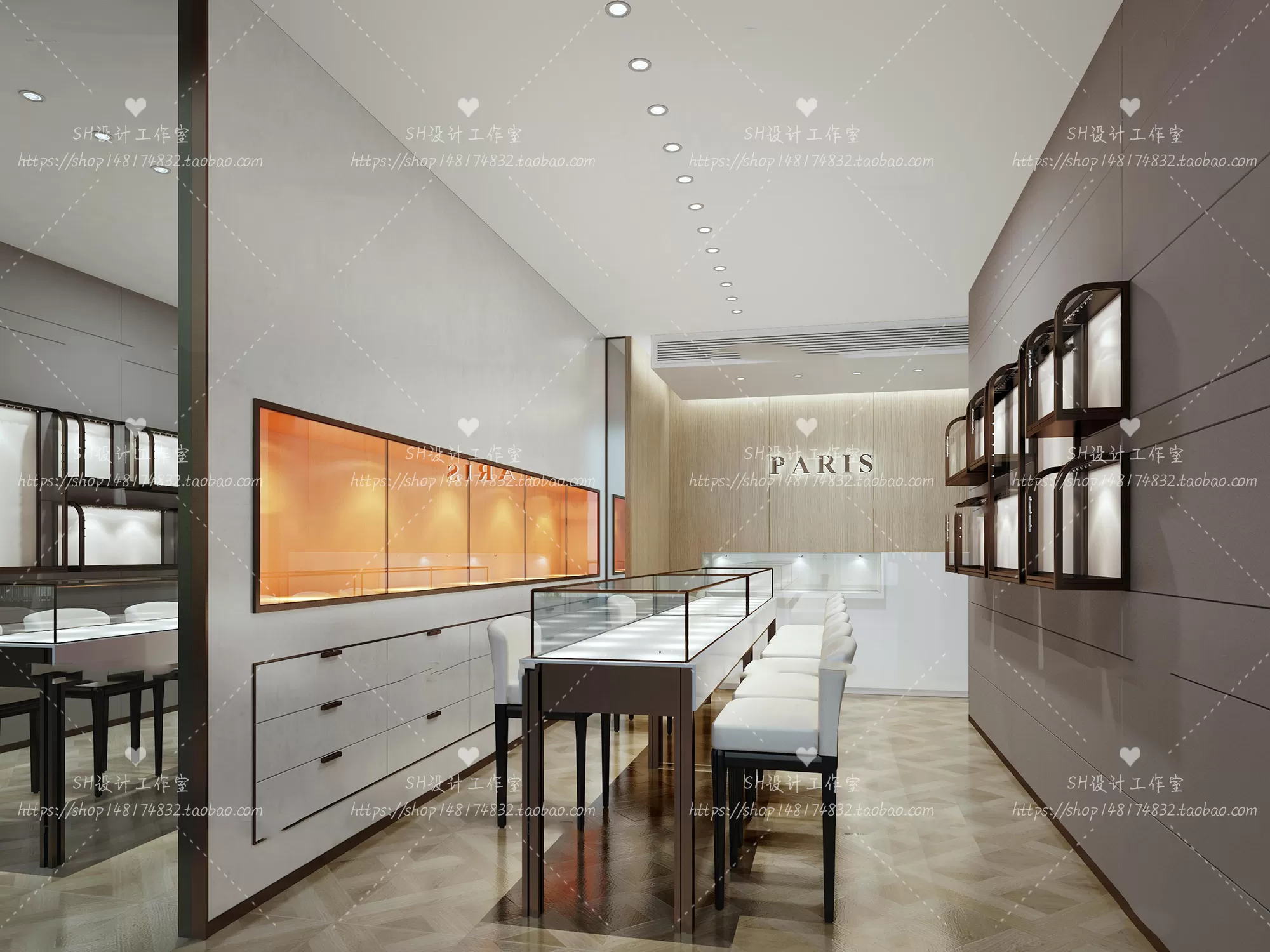 JEWELRY SHOP 3D SCENES – VRAY RENDER – 09