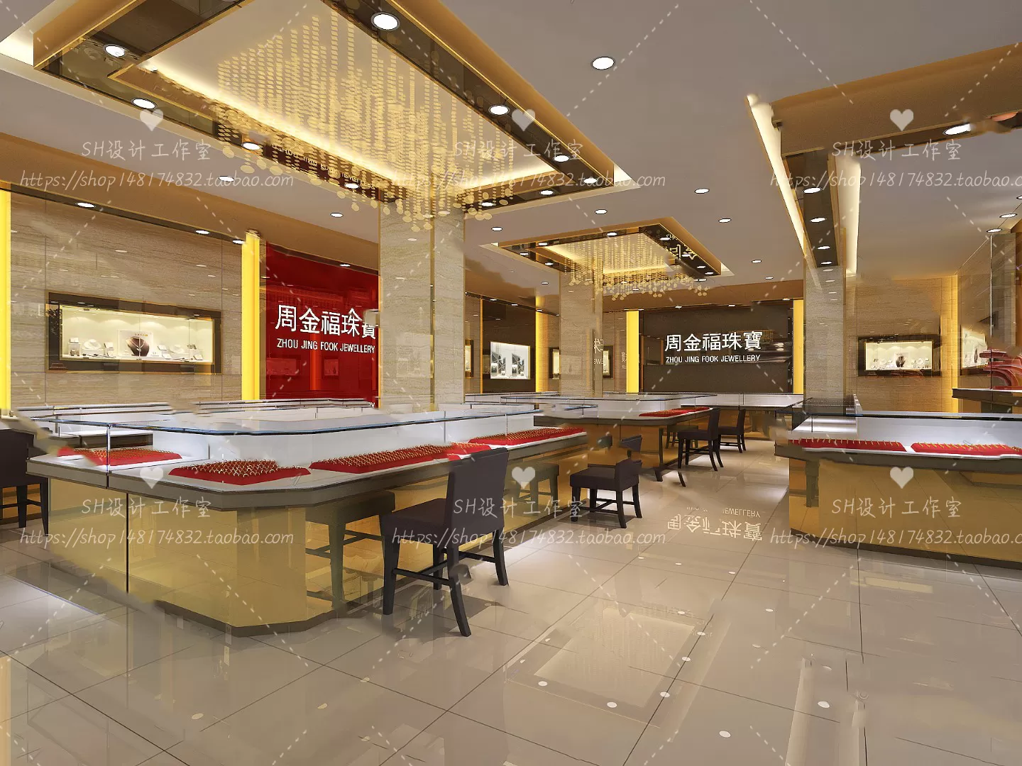 JEWELRY SHOP 3D SCENES – VRAY RENDER – 24