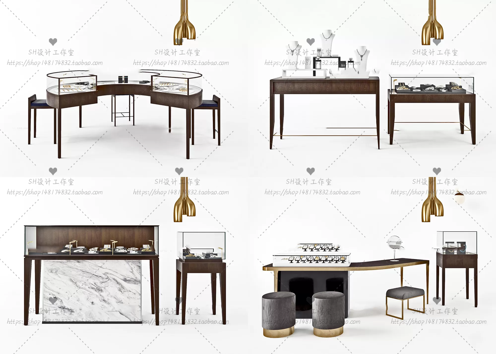 JEWELRY SHOP 3D SCENES - VRAY RENDER - 34 - 3DSKY Decor Helper