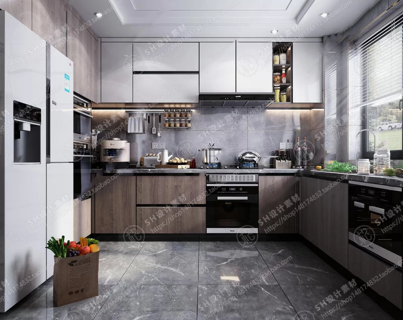 KITCHEN 3D SCENES – VRAY RENDER – 02