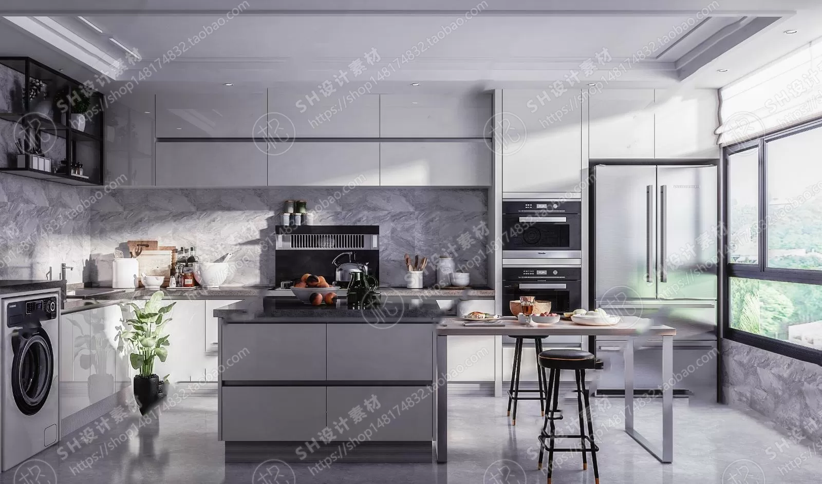 KITCHEN 3D SCENES – VRAY RENDER – 06