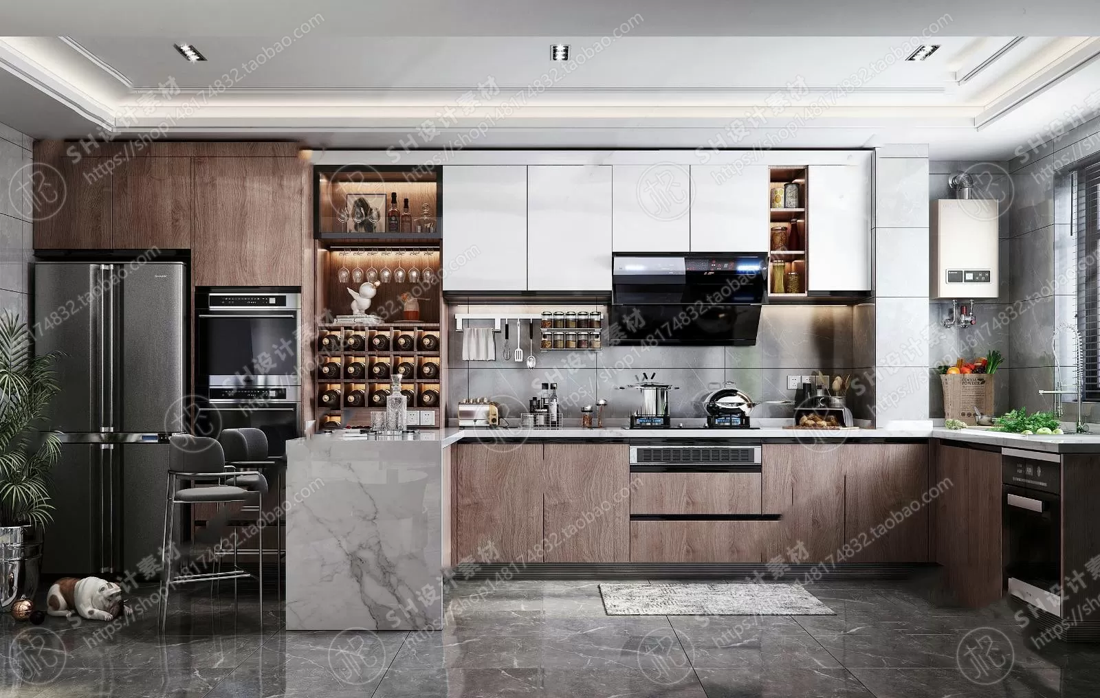 KITCHEN 3D SCENES – VRAY RENDER – 07