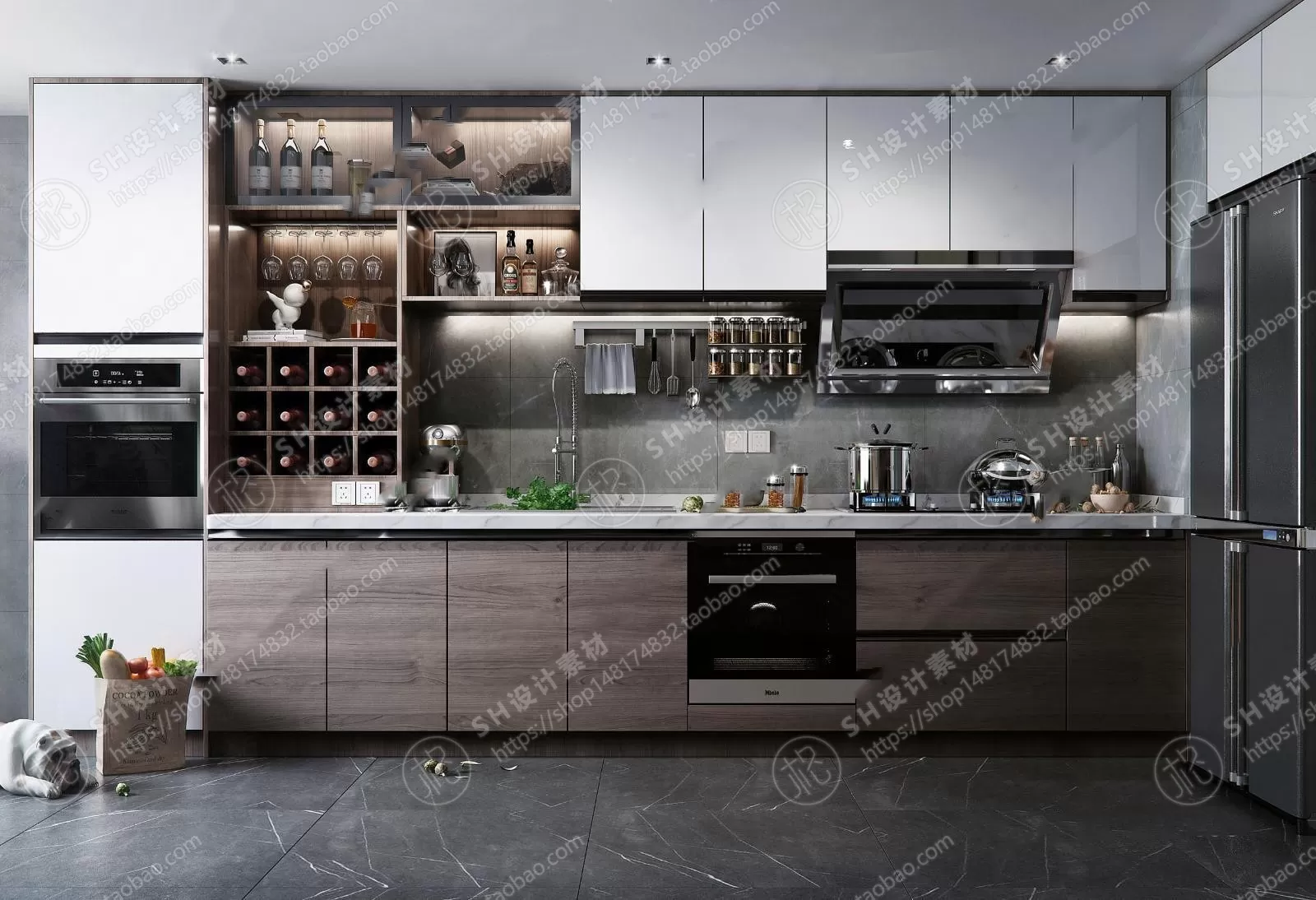 KITCHEN 3D SCENES – VRAY RENDER – 08