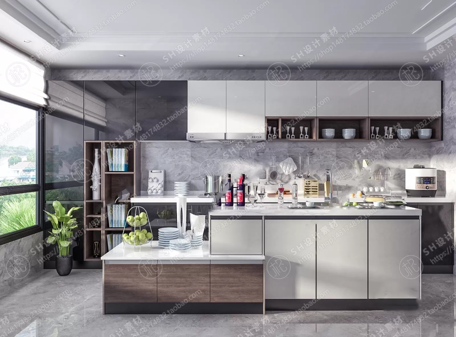 KITCHEN 3D SCENES – VRAY RENDER – 09