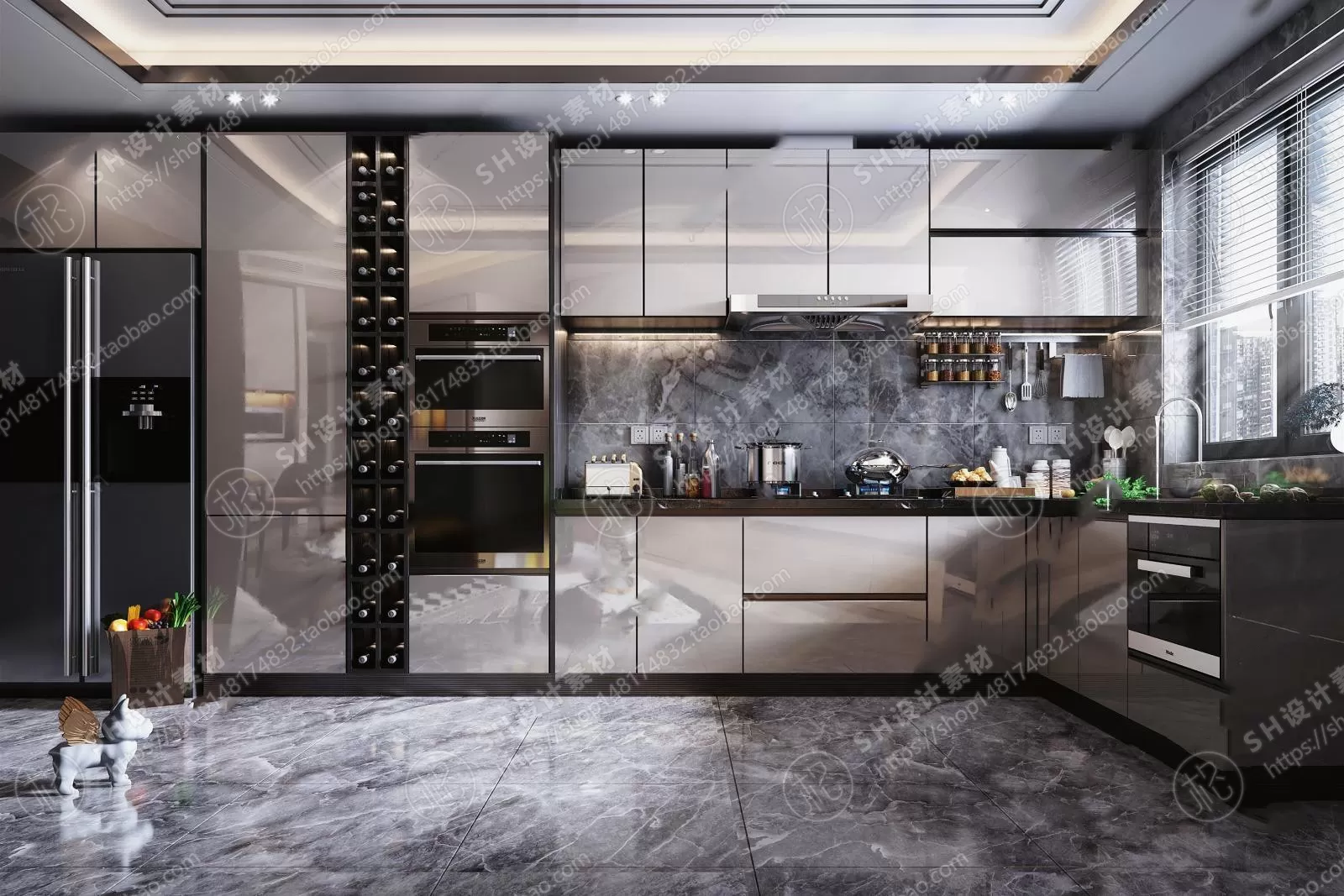 KITCHEN 3D SCENES – VRAY RENDER – 10