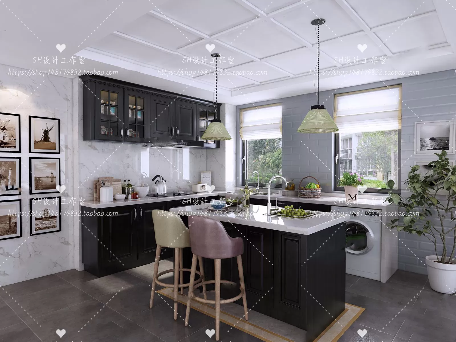 KITCHEN 3D SCENES – VRAY RENDER – 11