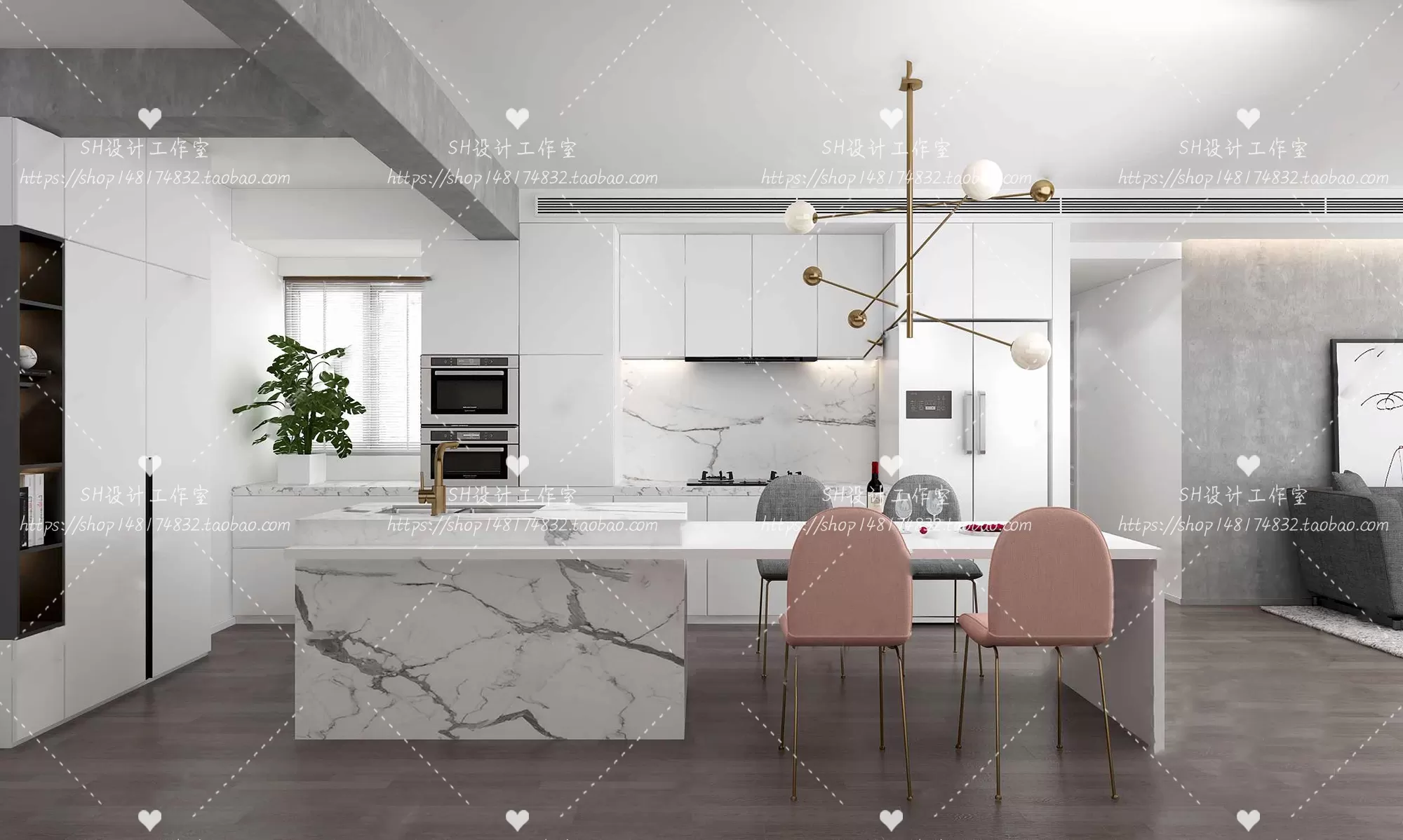 KITCHEN 3D SCENES – VRAY RENDER – 15