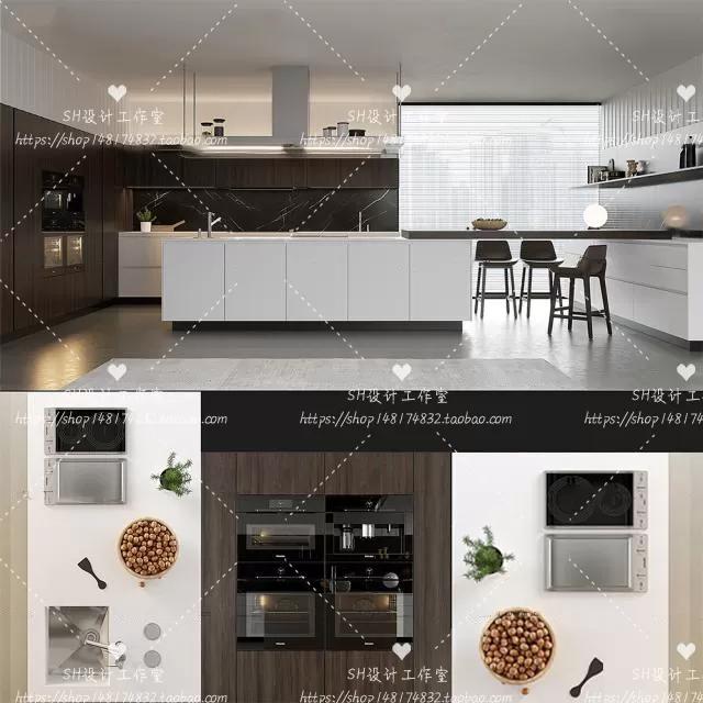 KITCHEN 3D SCENES – VRAY RENDER – 21
