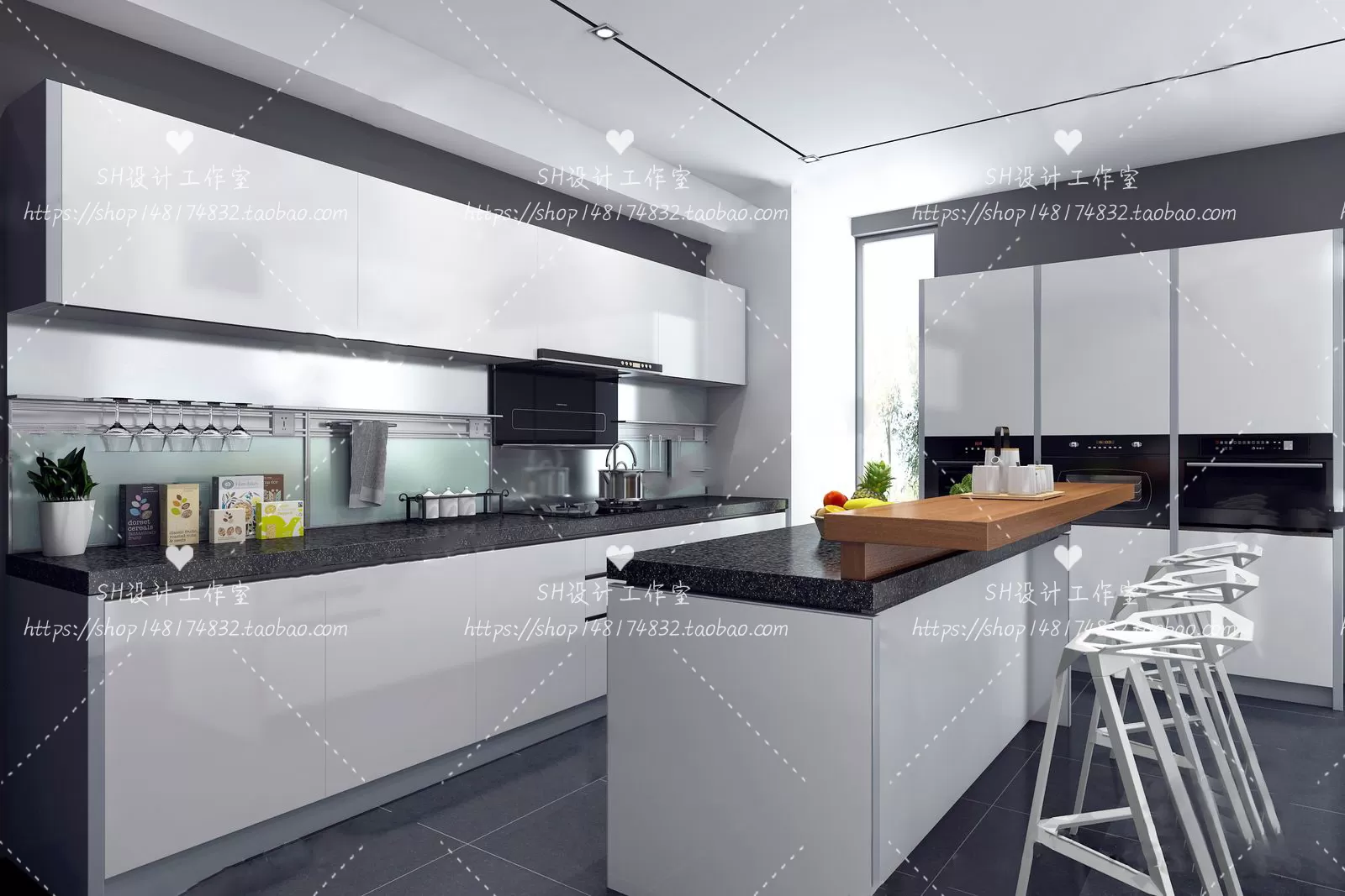 KITCHEN 3D SCENES – VRAY RENDER – 24