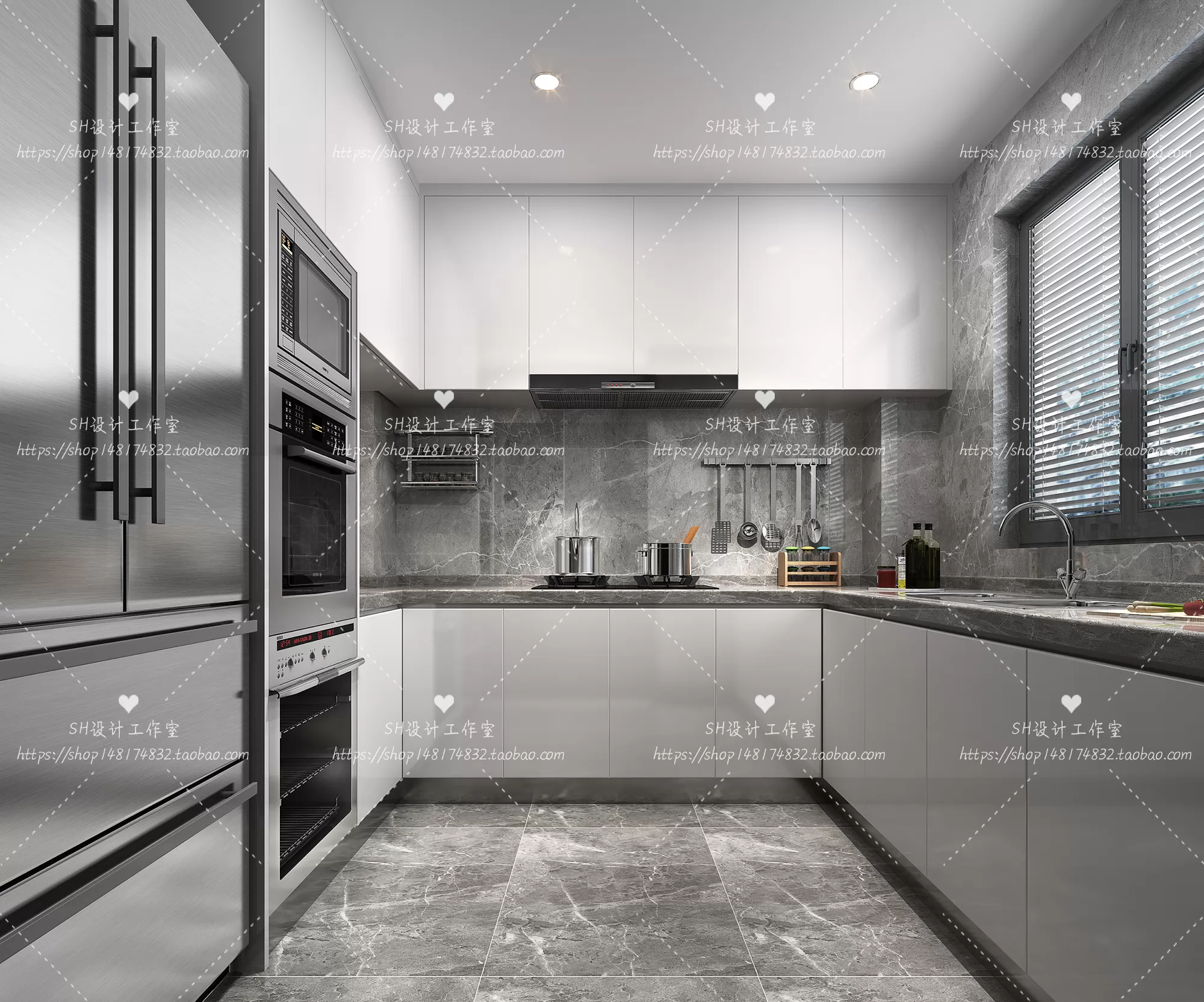 KITCHEN 3D SCENES – VRAY RENDER – 25