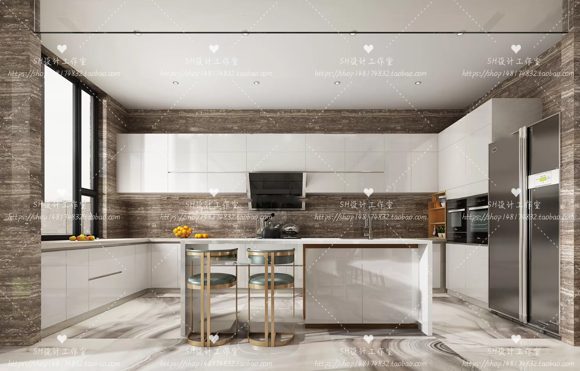 KITCHEN 3D SCENES – VRAY RENDER – 27