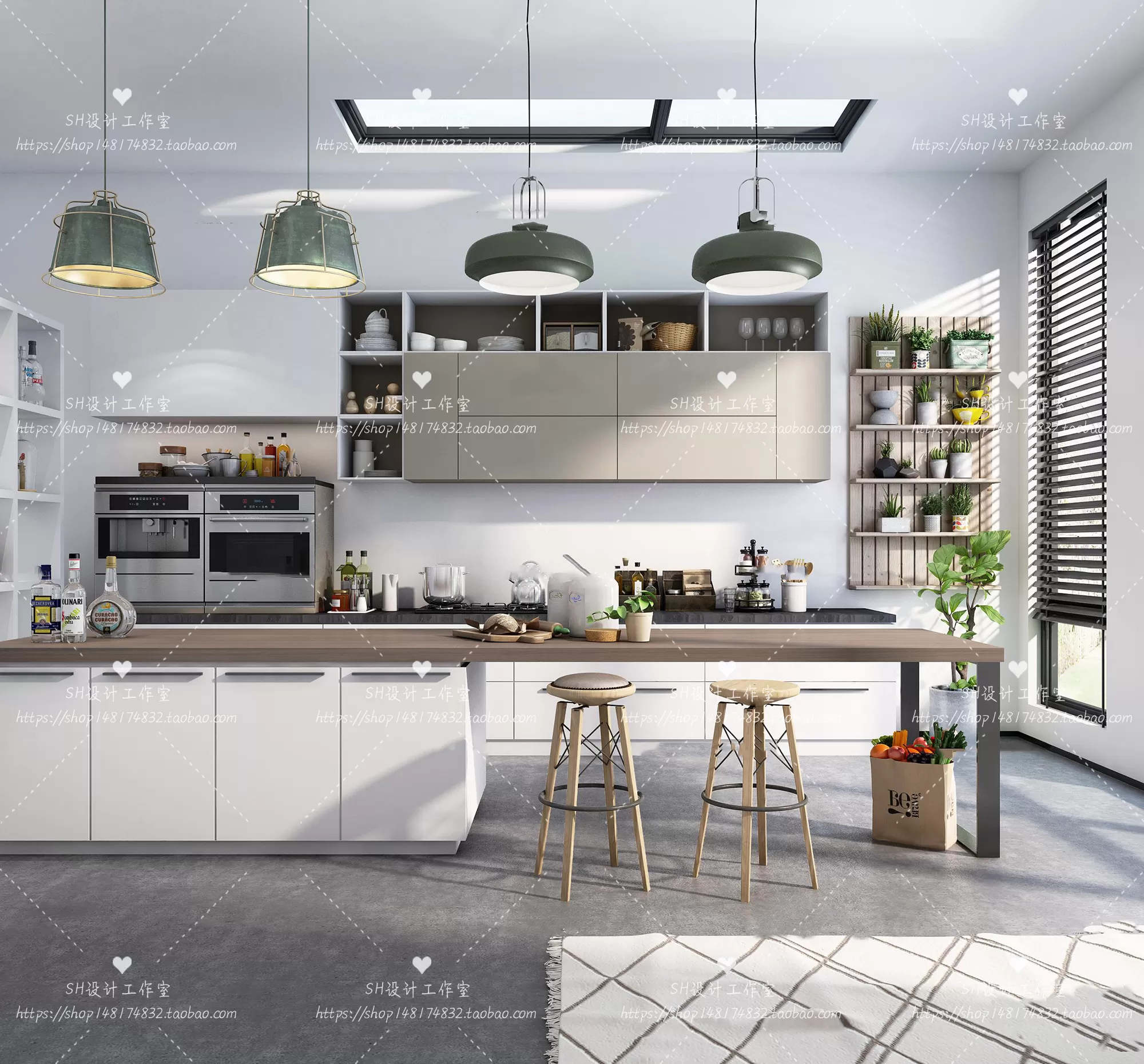 KITCHEN 3D SCENES – VRAY RENDER – 36