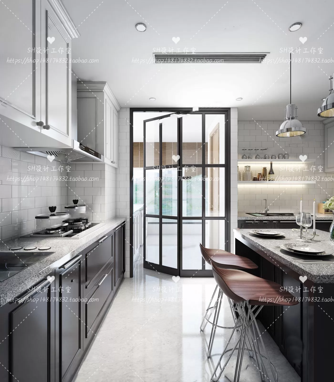 KITCHEN 3D SCENES – VRAY RENDER – 38