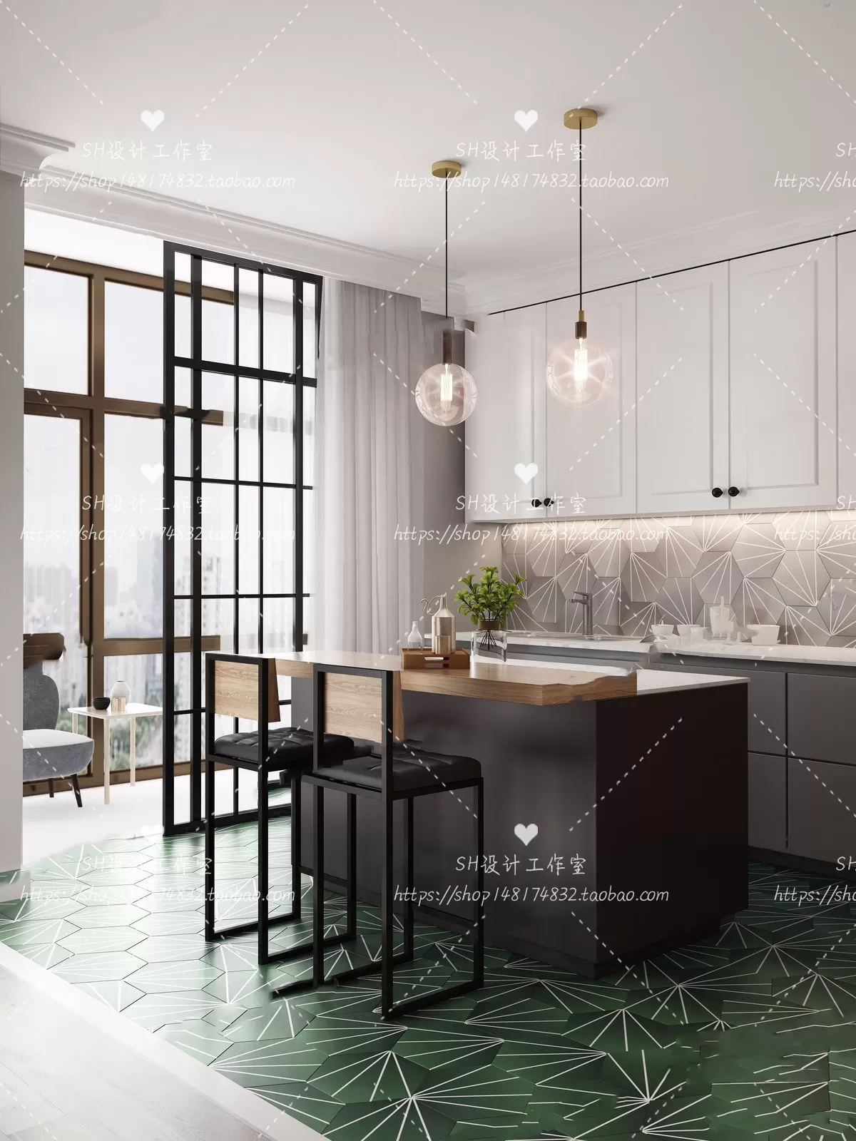 KITCHEN 3D SCENES – VRAY RENDER – 46