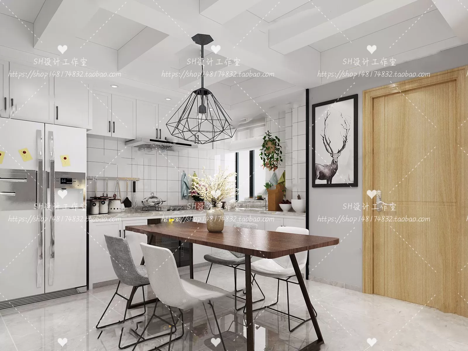 KITCHEN 3D SCENES – VRAY RENDER – 48