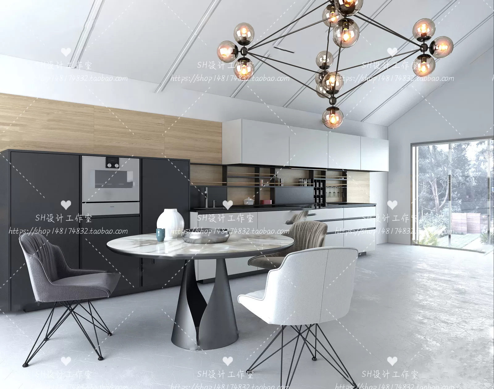 KITCHEN 3D SCENES – VRAY RENDER – 52