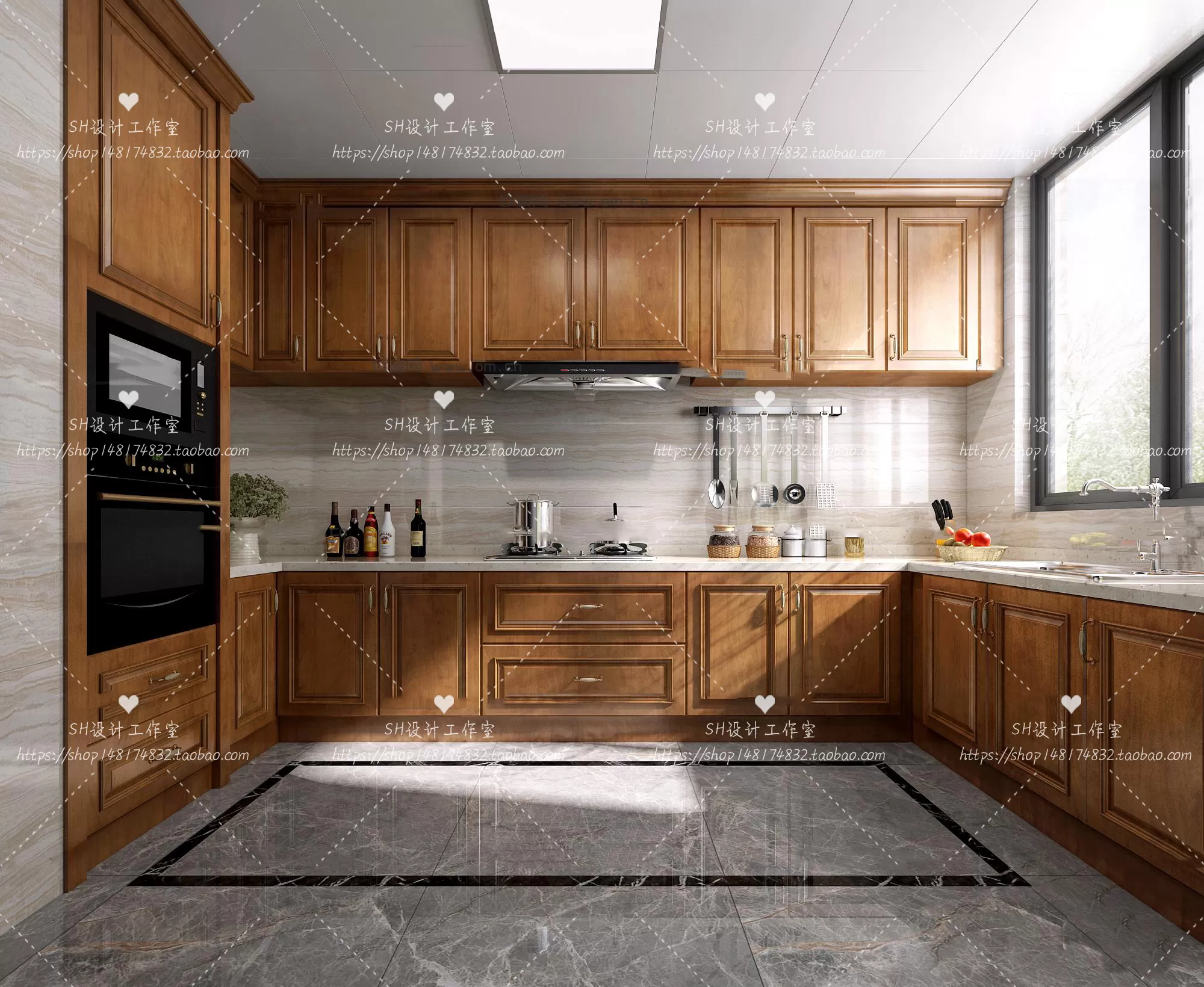 KITCHEN 3D SCENES – VRAY RENDER – 123
