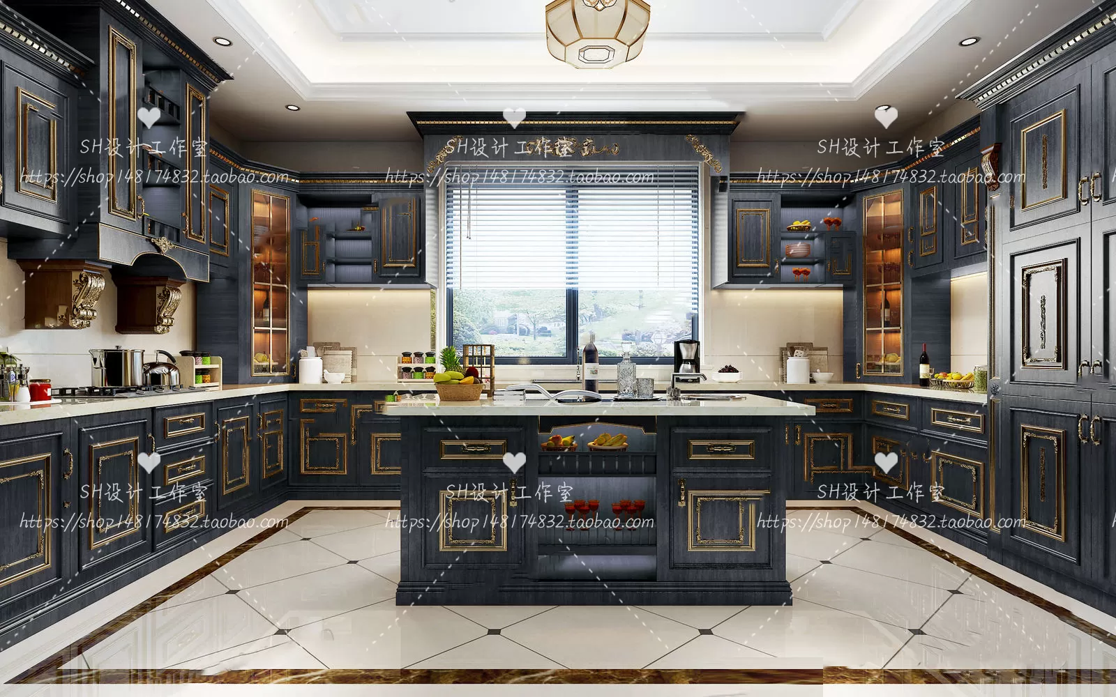 KITCHEN 3D SCENES – VRAY RENDER – 146