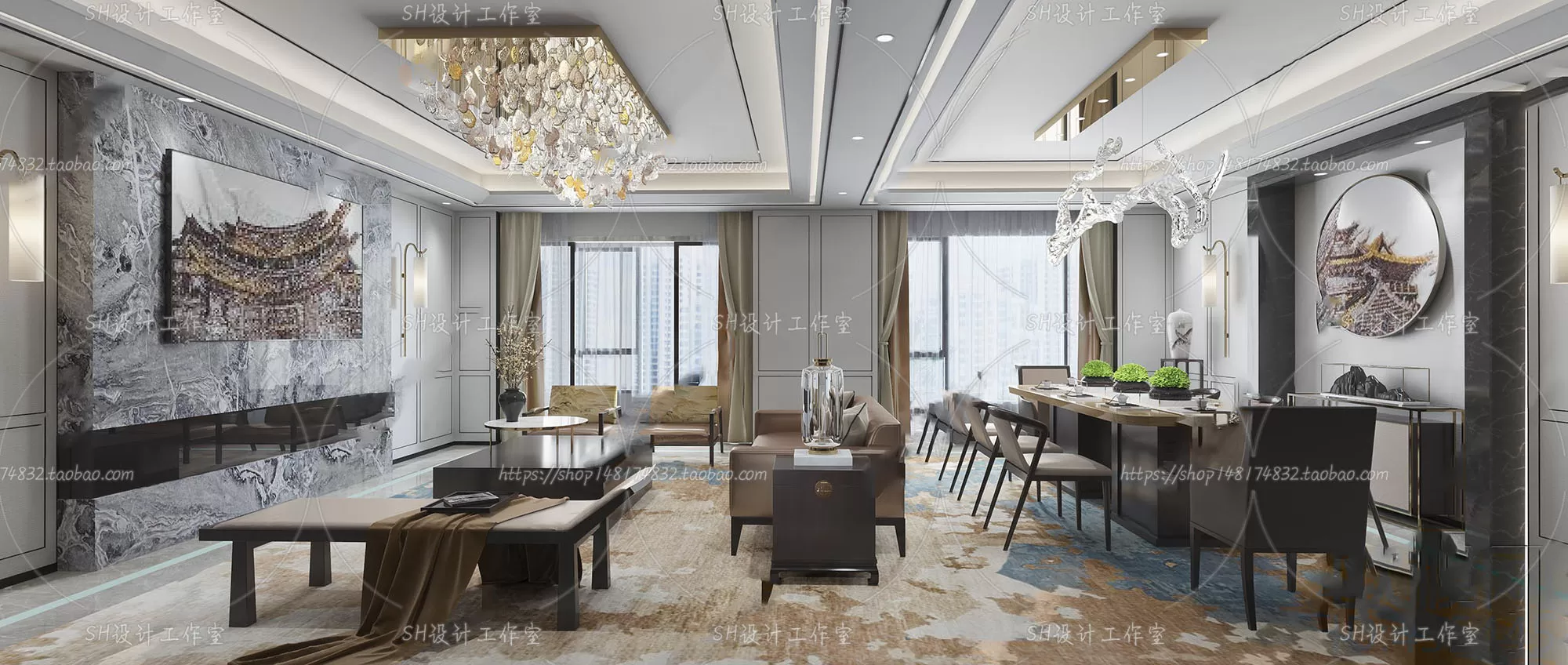 LIVING ROOM 3D SCENES – VRAY RENDER – 188 LIVING ROOM 3D SCENES – VRAY RENDER – 188