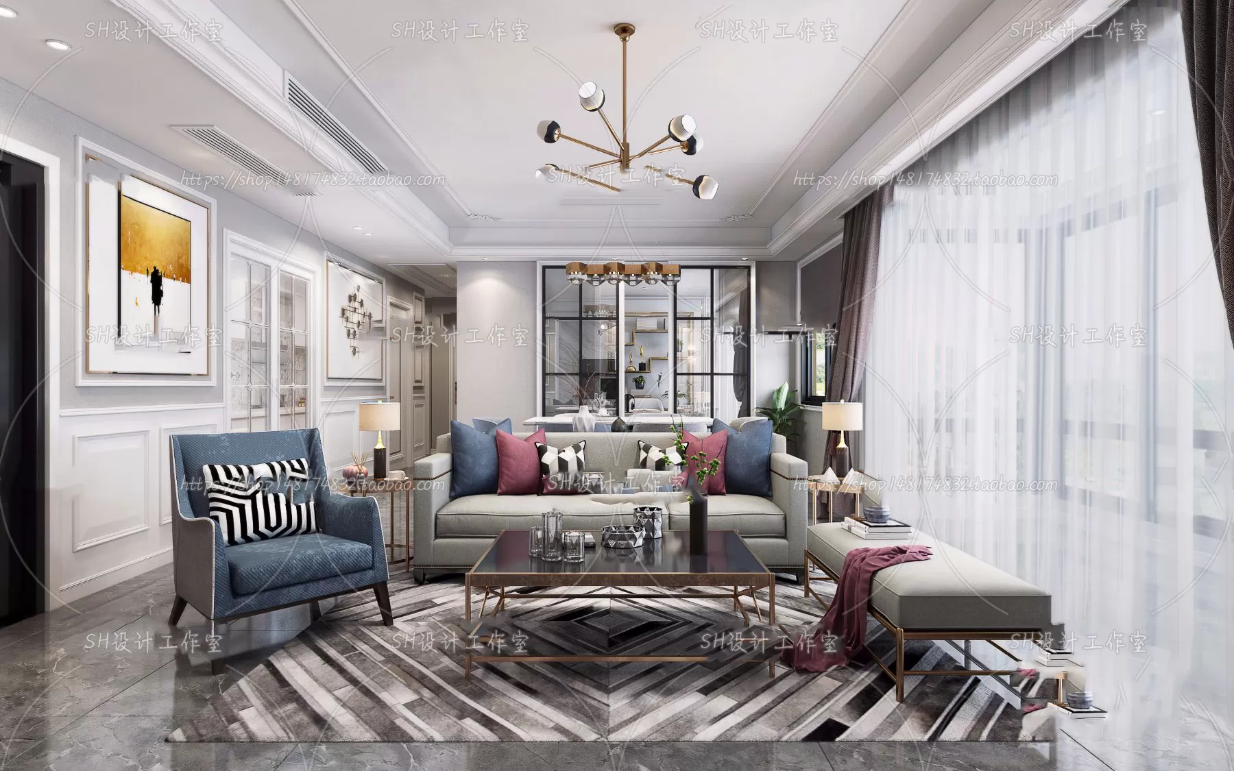 LIVING ROOM 3D SCENES – VRAY RENDER – 238 LIVING ROOM 3D SCENES – VRAY RENDER – 238