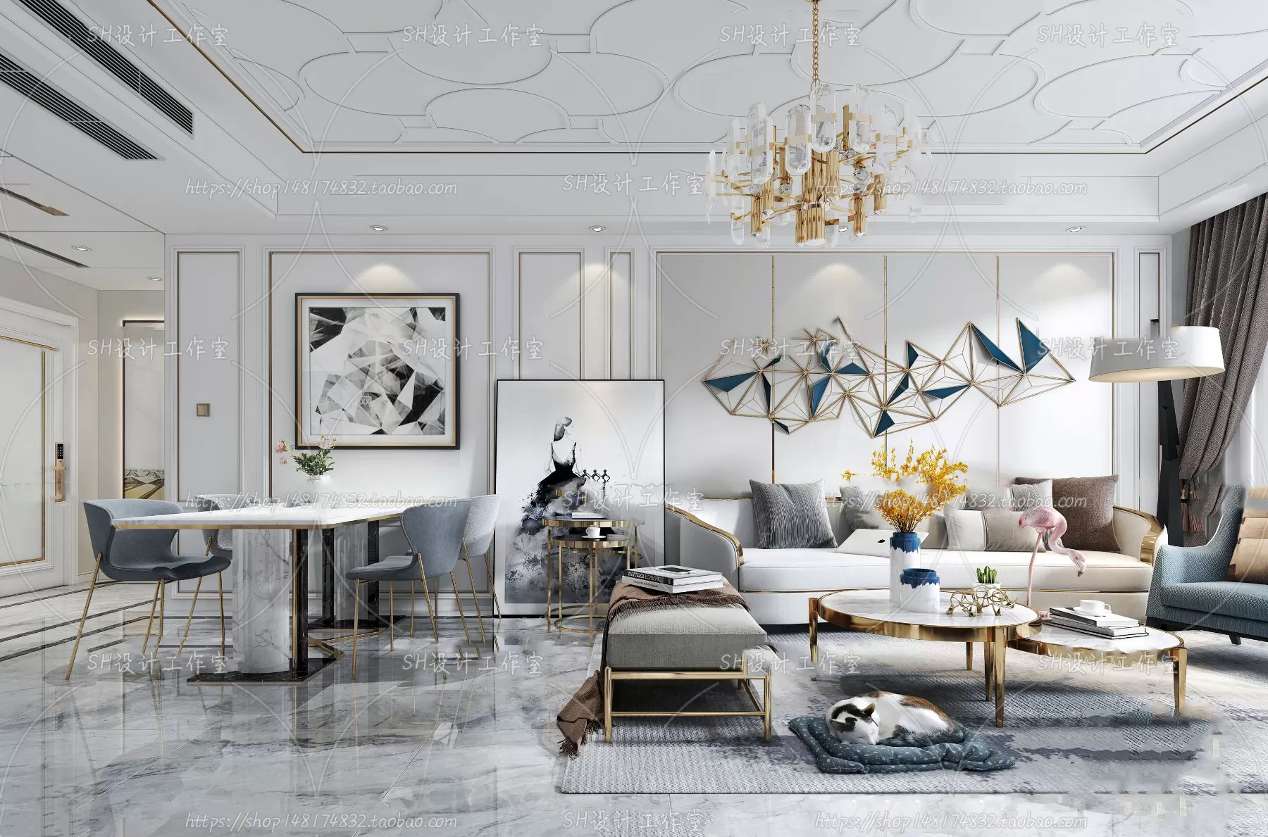 LIVING ROOM 3D SCENES – VRAY RENDER – 249 LIVING ROOM 3D SCENES – VRAY RENDER – 249