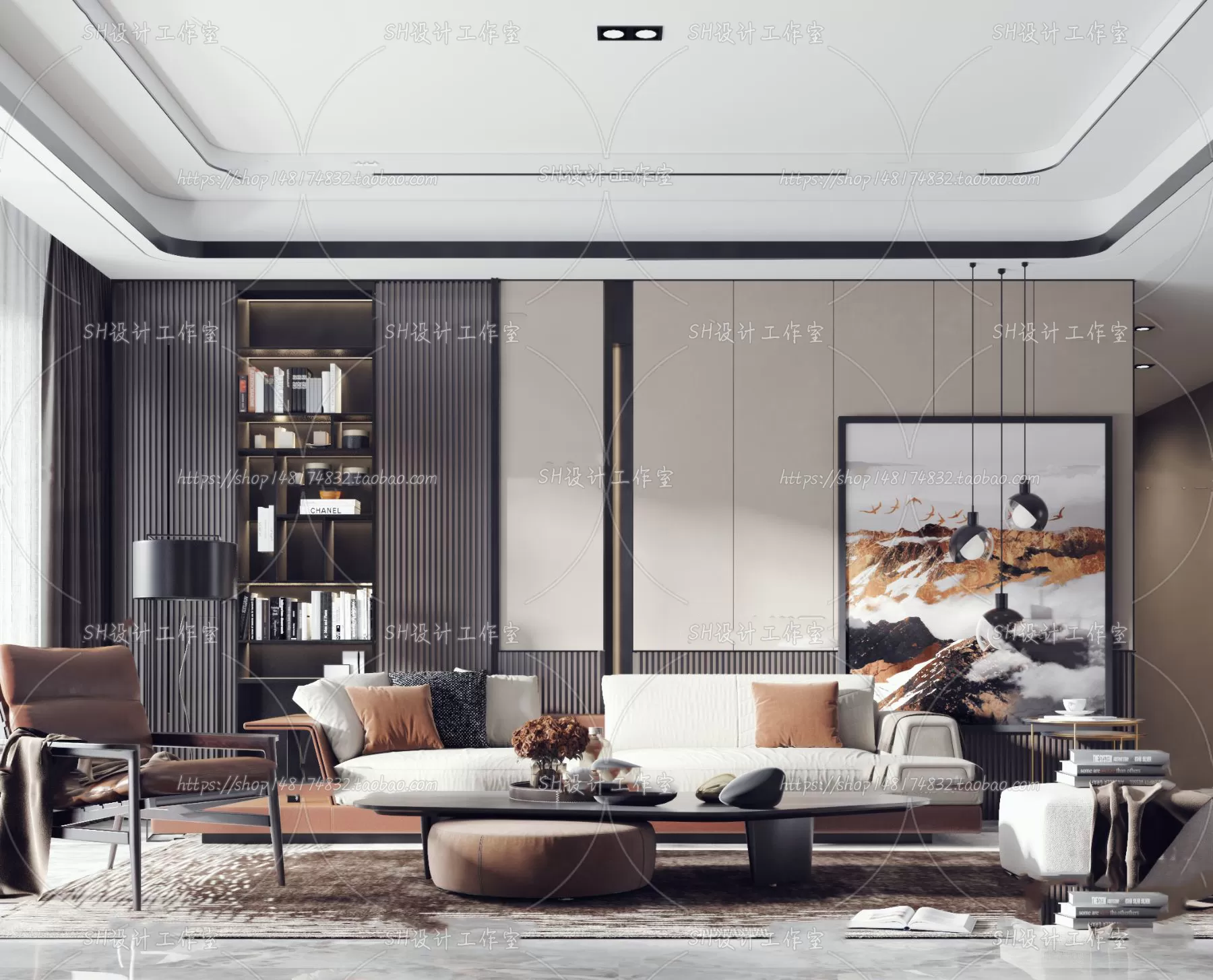 LIVING ROOM 3D SCENES – VRAY RENDER – 262 LIVING ROOM 3D SCENES – VRAY RENDER – 262