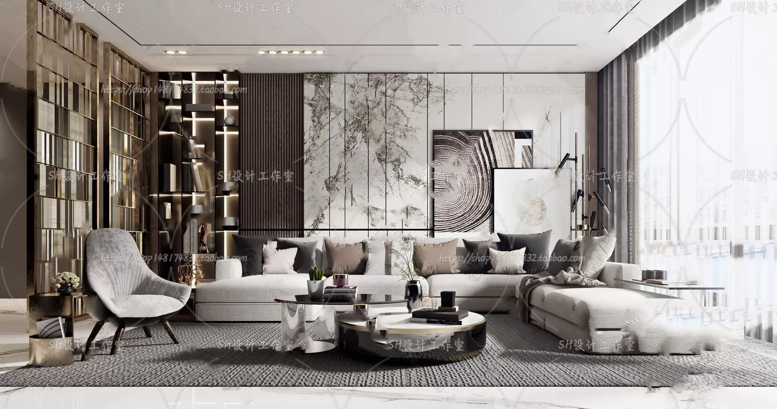 LIVING ROOM 3D SCENES – VRAY RENDER – 273 LIVING ROOM 3D SCENES – VRAY RENDER – 273
