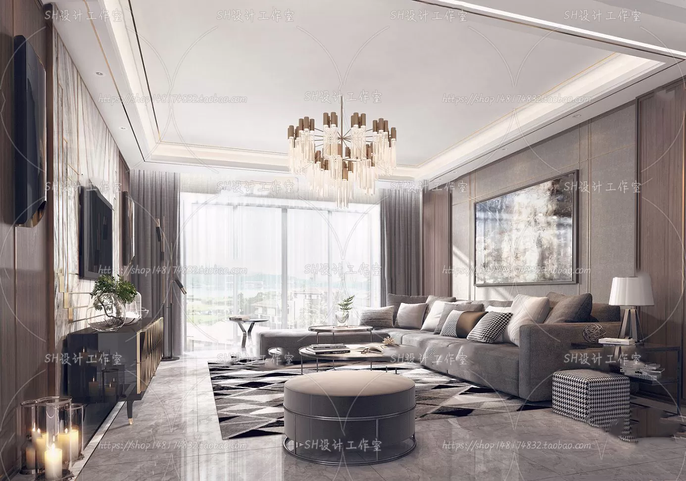LIVING ROOM 3D SCENES – VRAY RENDER – 274 LIVING ROOM 3D SCENES – VRAY RENDER – 274