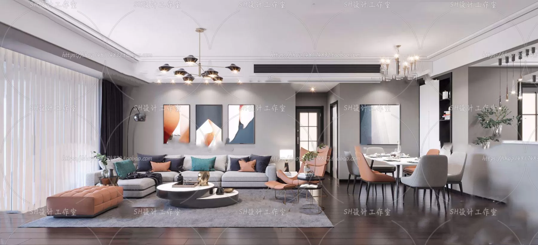 LIVING ROOM 3D SCENES – VRAY RENDER – 302 LIVING ROOM 3D SCENES – VRAY RENDER – 302