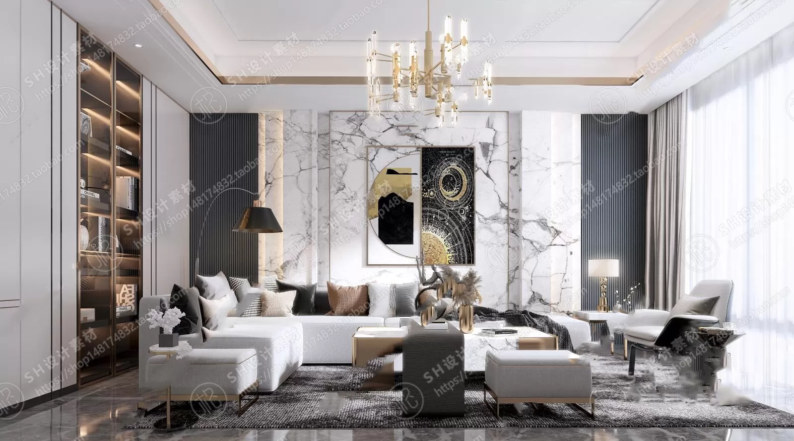 LIVING ROOM 3D SCENES – VRAY RENDER – 313 LIVING ROOM 3D SCENES – VRAY RENDER – 313