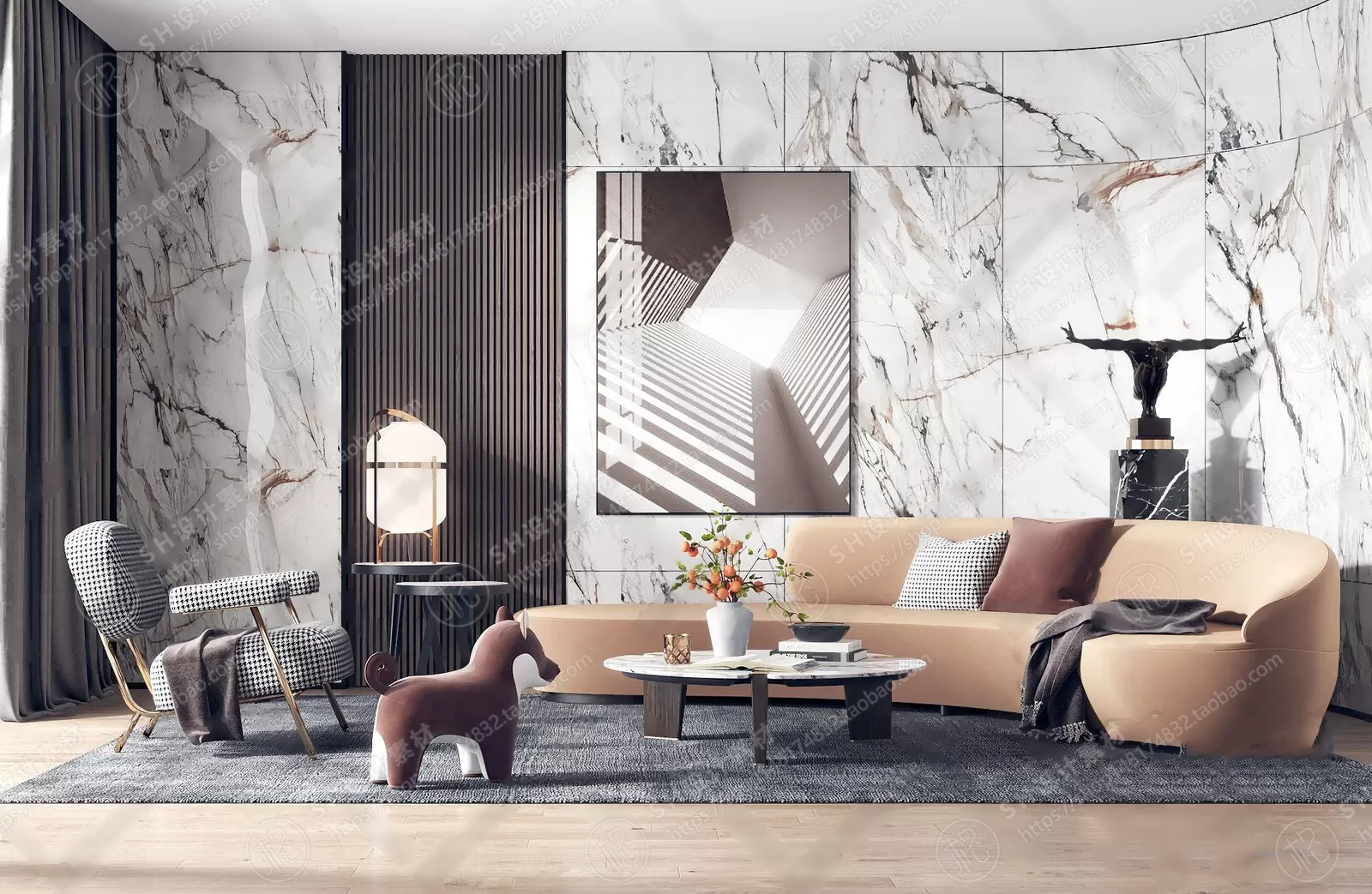 LIVING ROOM 3D SCENES – VRAY RENDER – 323 LIVING ROOM 3D SCENES – VRAY RENDER – 323