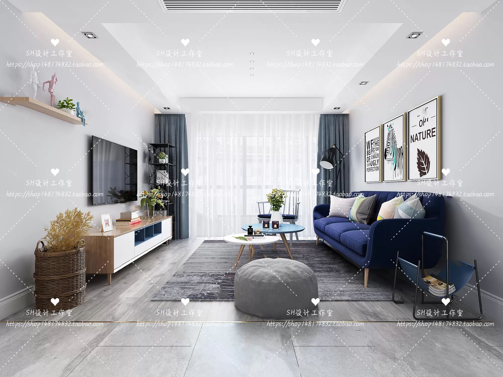 LIVING ROOM 3D SCENES – VRAY RENDER – 365 LIVING ROOM 3D SCENES – VRAY RENDER – 365