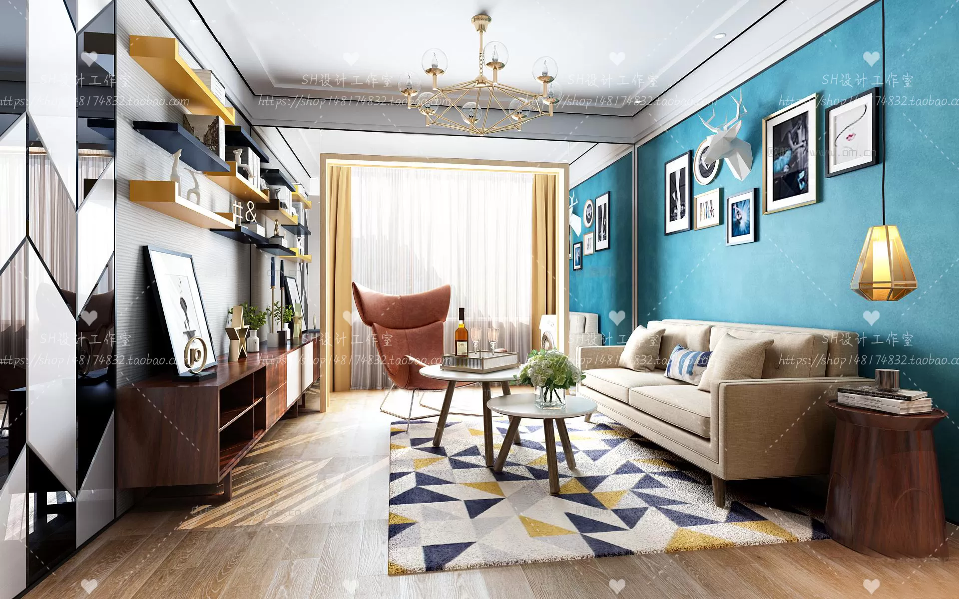 LIVING ROOM 3D SCENES – VRAY RENDER – 446 LIVING ROOM 3D SCENES – VRAY RENDER – 446