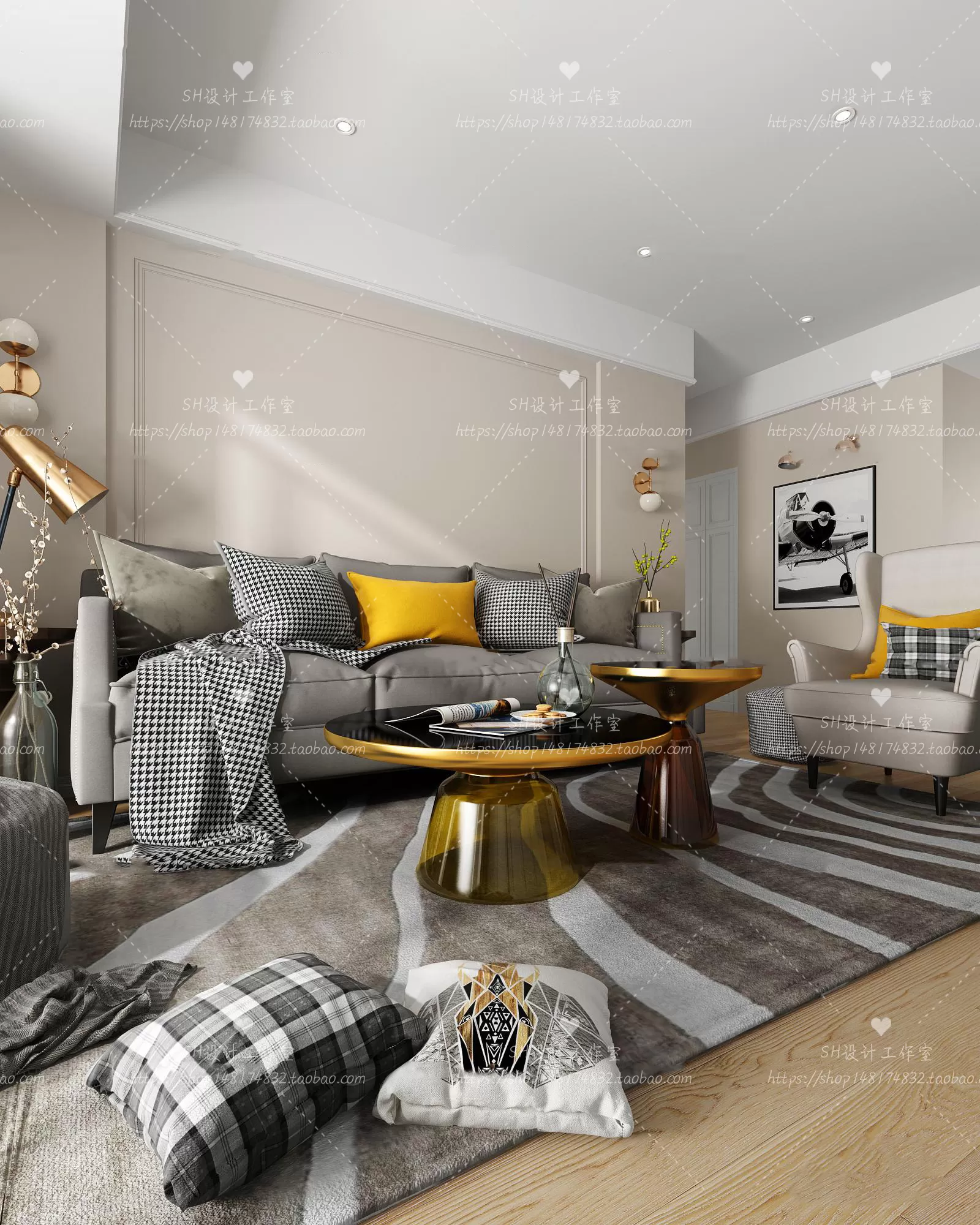 LIVING ROOM 3D SCENES – VRAY RENDER – 466 LIVING ROOM 3D SCENES – VRAY RENDER – 466