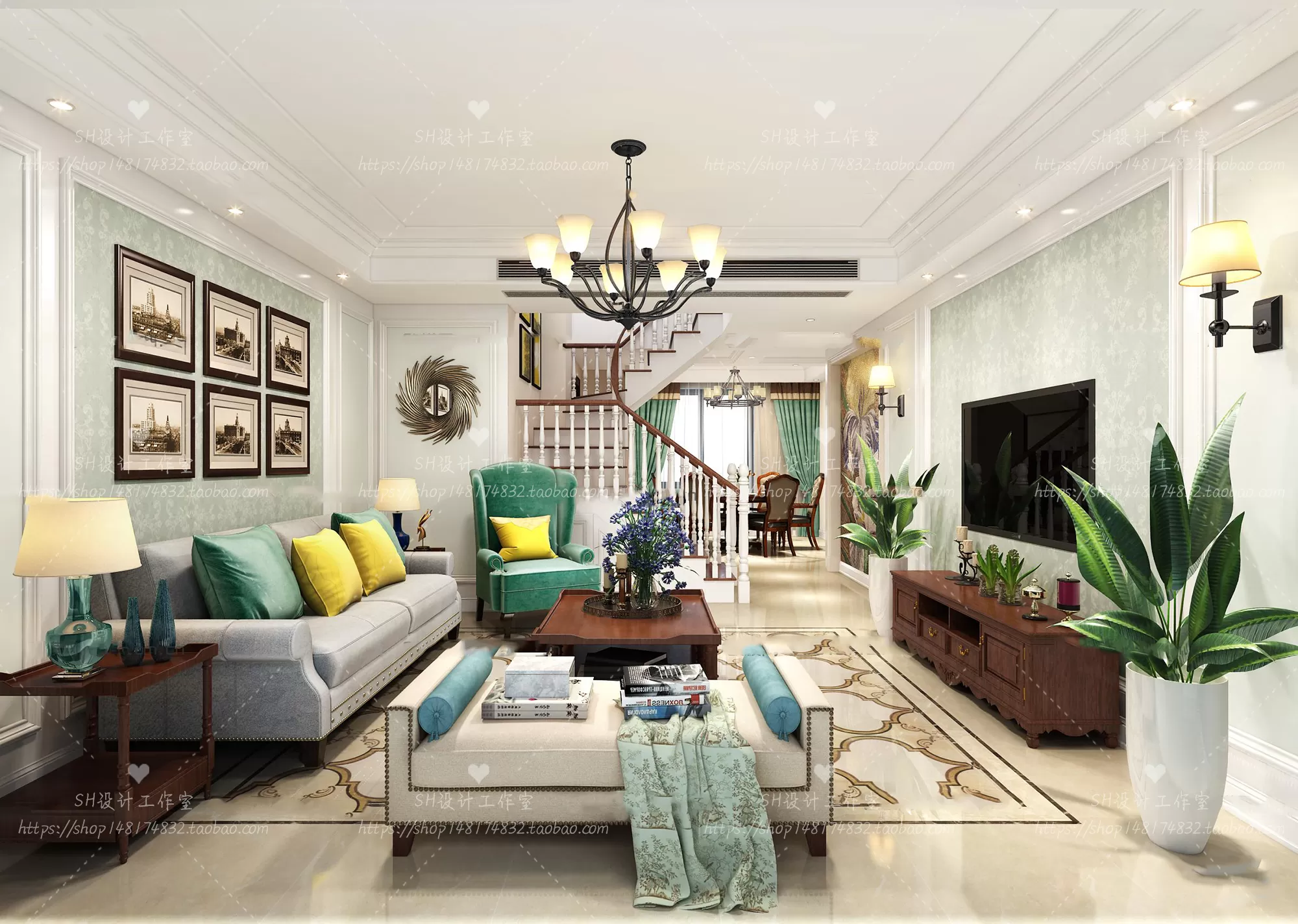 LIVING ROOM 3D SCENES – VRAY RENDER – 563 LIVING ROOM 3D SCENES – VRAY RENDER – 563