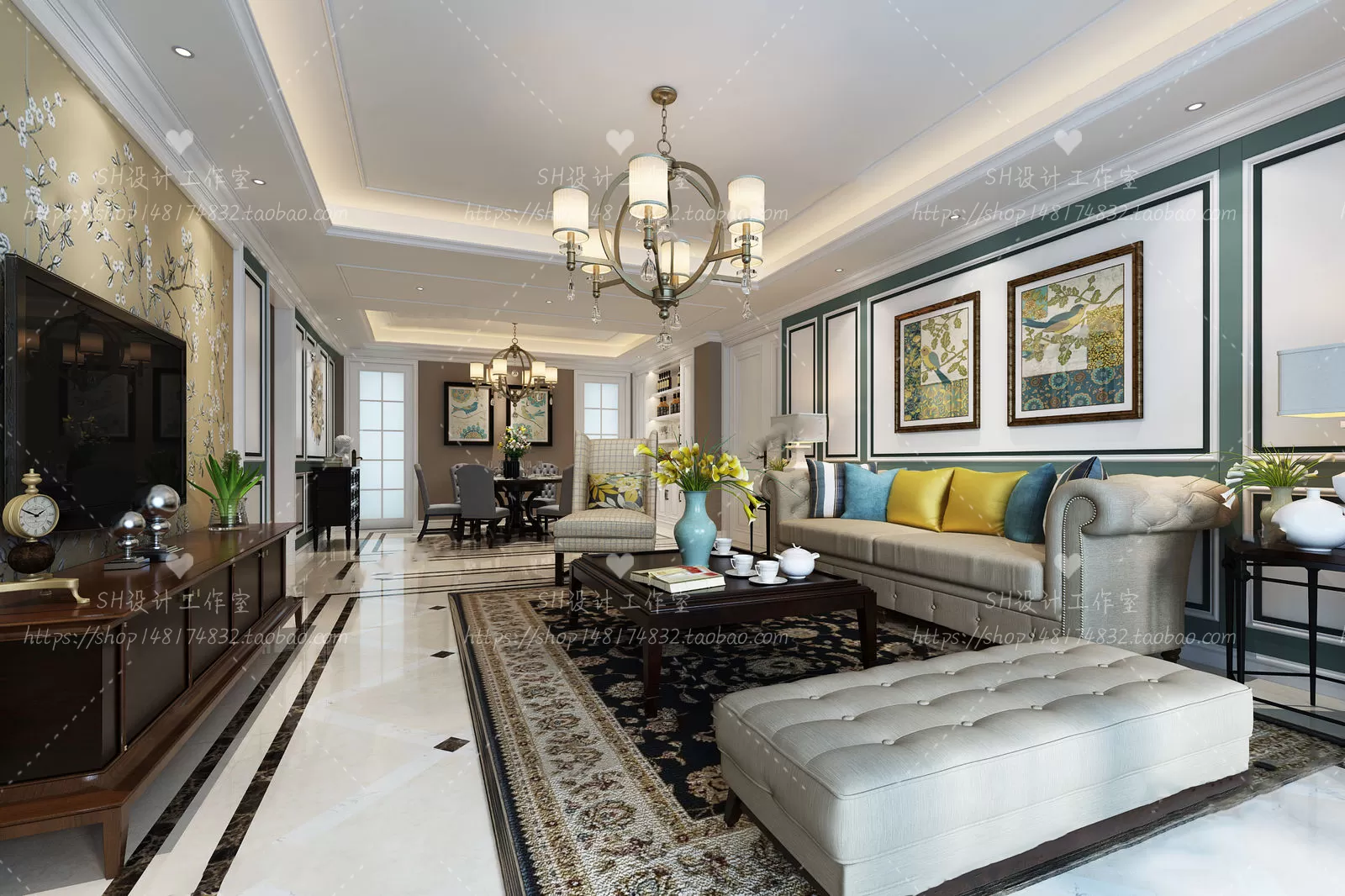 LIVING ROOM 3D SCENES – VRAY RENDER – 575 LIVING ROOM 3D SCENES – VRAY RENDER – 575