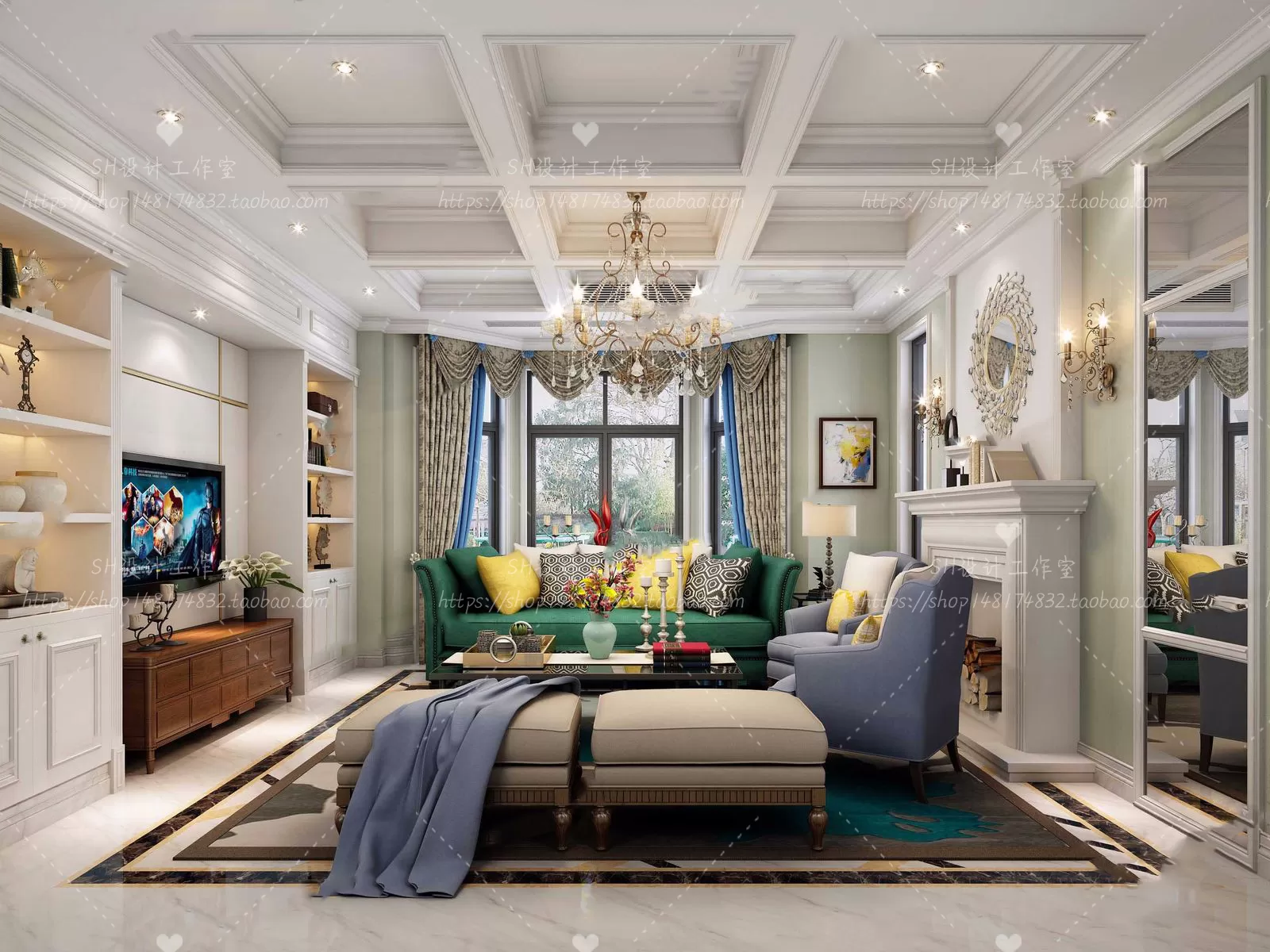 LIVING ROOM 3D SCENES – VRAY RENDER – 593 LIVING ROOM 3D SCENES – VRAY RENDER – 593