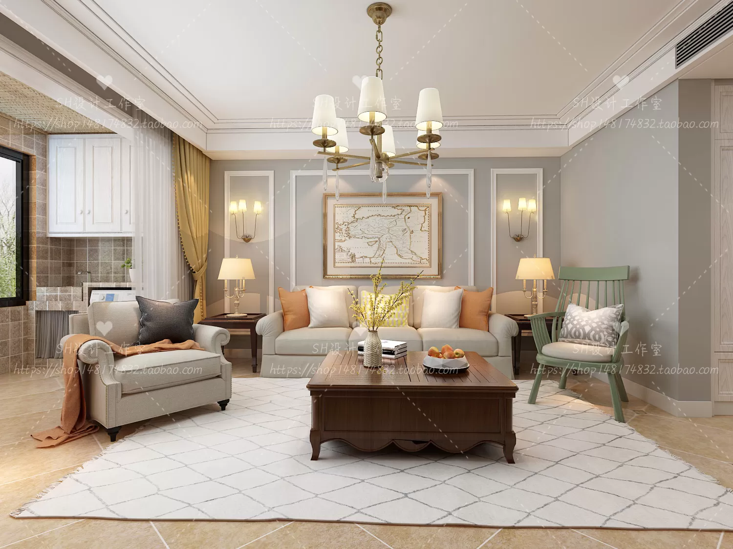 LIVING ROOM 3D SCENES – VRAY RENDER – 636 LIVING ROOM 3D SCENES – VRAY RENDER – 636