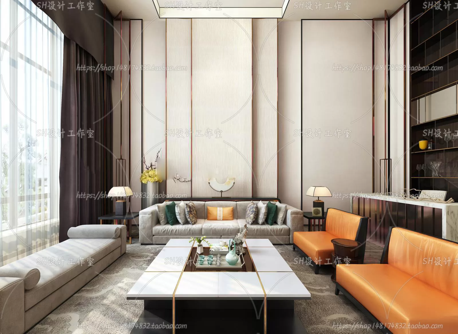 LIVING ROOM 3D SCENES – VRAY RENDER – 668 LIVING ROOM 3D SCENES – VRAY RENDER – 668