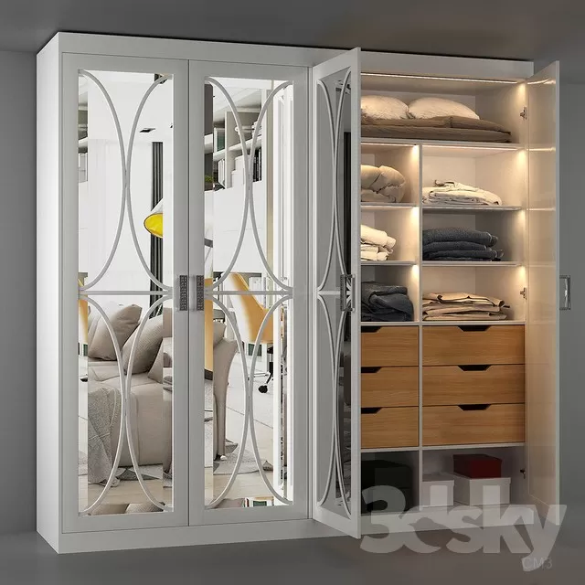 3DSKYMODEL – Shelf – Wardrobe – 90