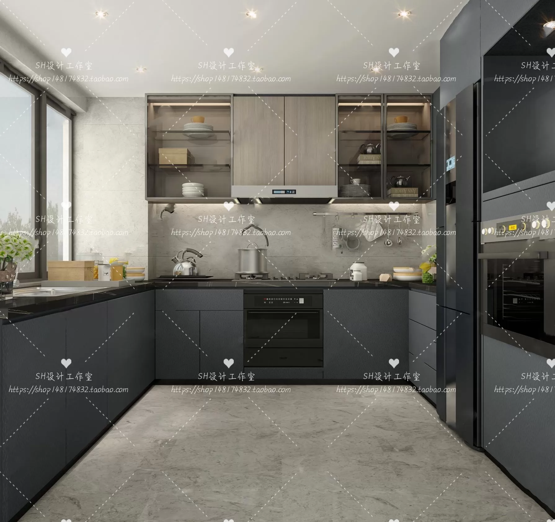 KITCHEN 3D SCENES – VRAY RENDER – 56