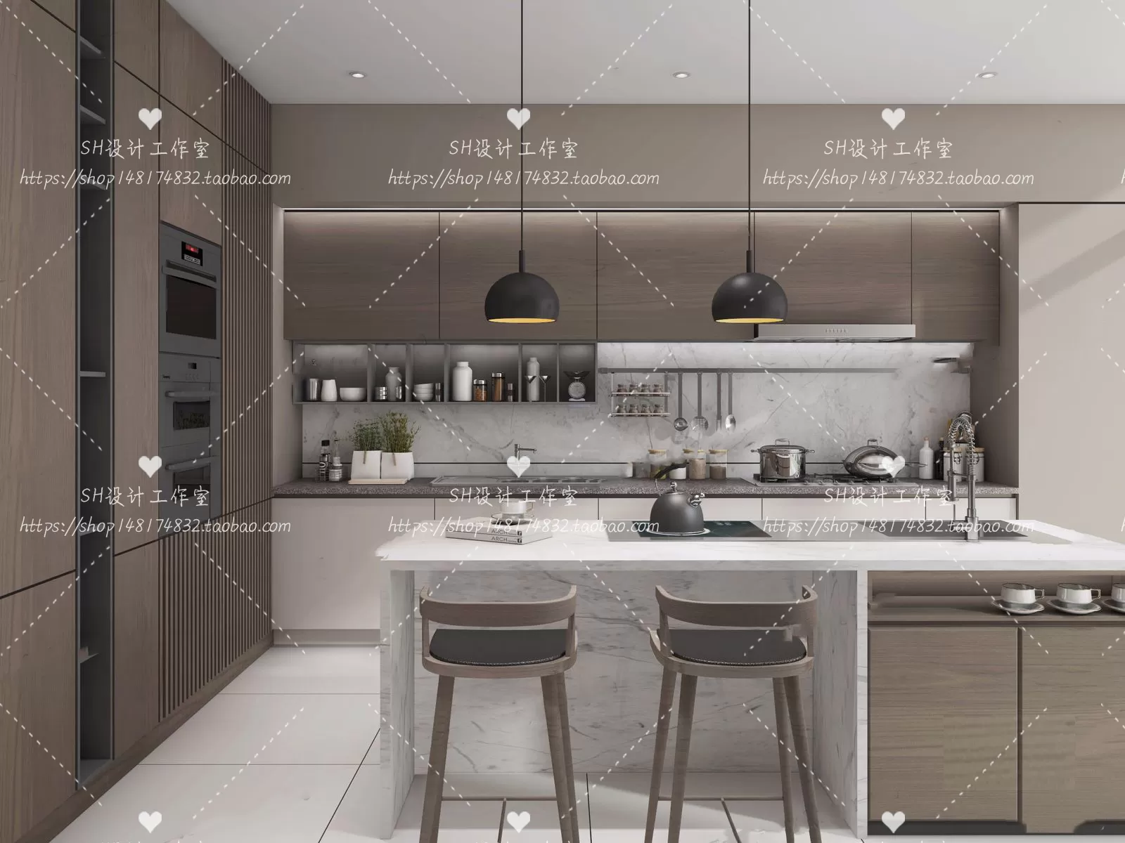 KITCHEN 3D SCENES – VRAY RENDER – 63