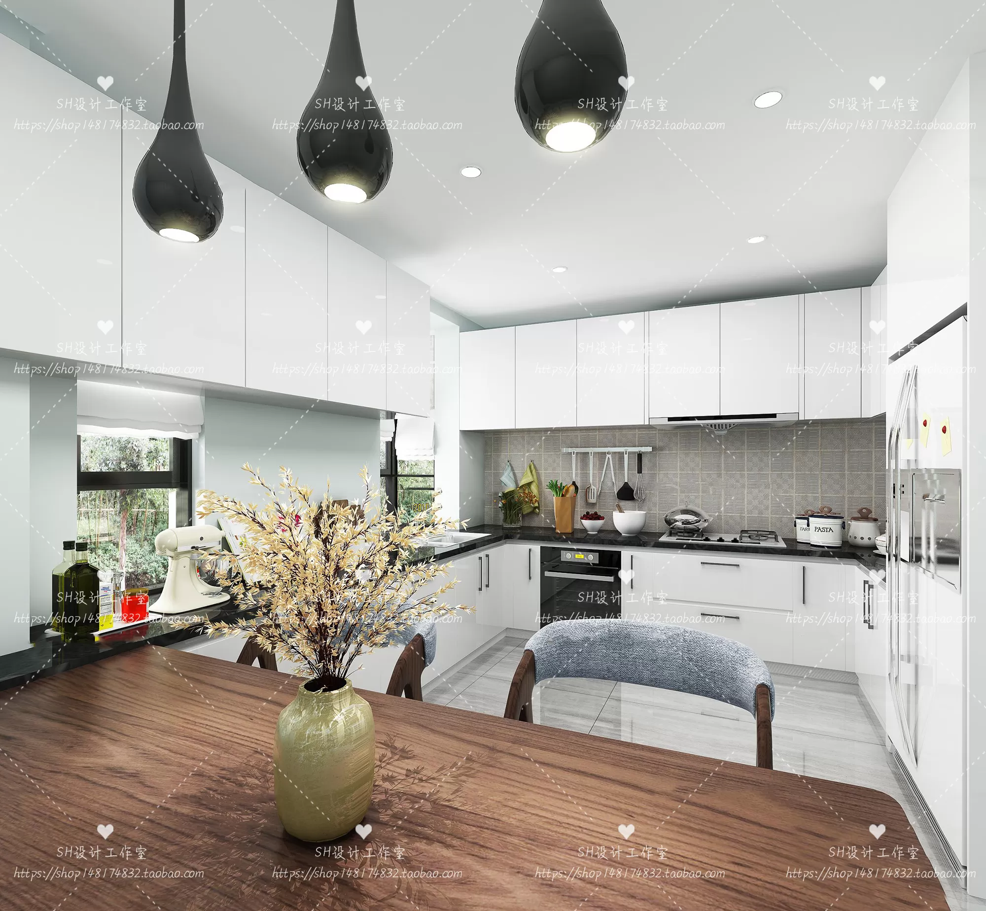 KITCHEN 3D SCENES – VRAY RENDER – 67