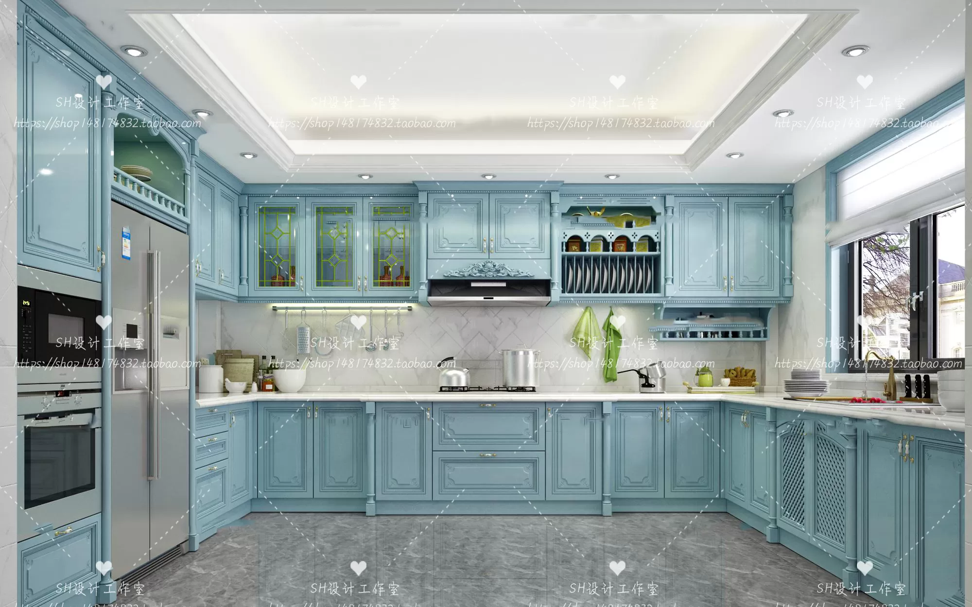 KITCHEN 3D SCENES – VRAY RENDER – 121