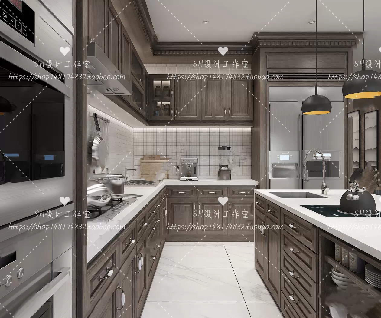 KITCHEN 3D SCENES – VRAY RENDER – 125